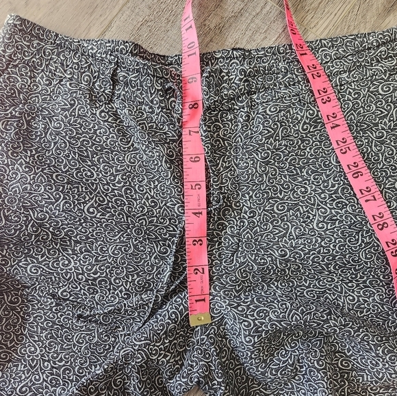 The Kooples Linen Blend Black Printed Fitted Jogger Trousers Size 48 - Picture 16 of 16